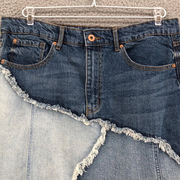 Ella Moss Blue Denim Mini Skirt - Picture 4 of 12